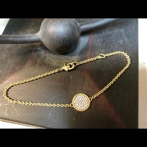 David Yurman pave charm bracelet 18k